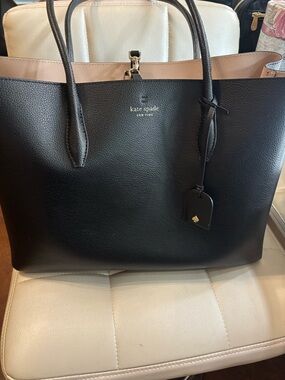 Kate Spade Black Leather Tote